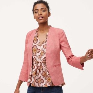 Loft Linen Twill Blazer in Pink